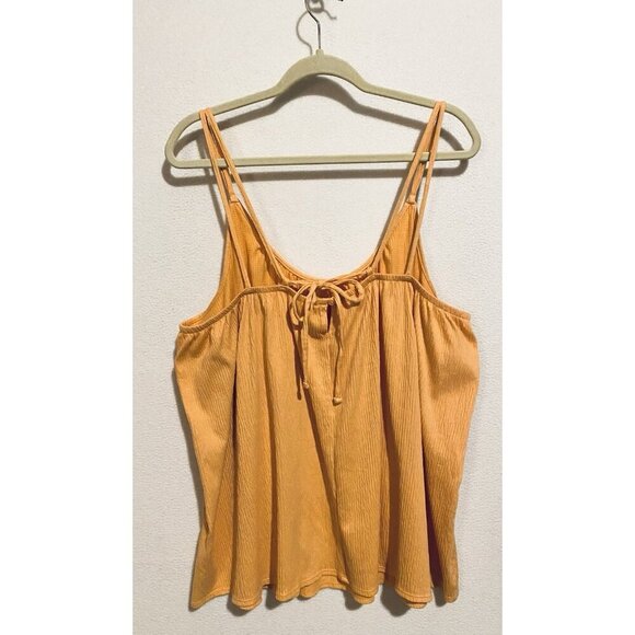 Old Navy Top Womens XXL Tall Orange Blossom Strappy Tie Back Tank Boho Beachy - Picture 4 of 7